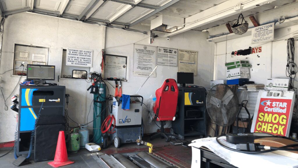 STAR Certified smog check equipment at Fullerton Smog Check Test Only station